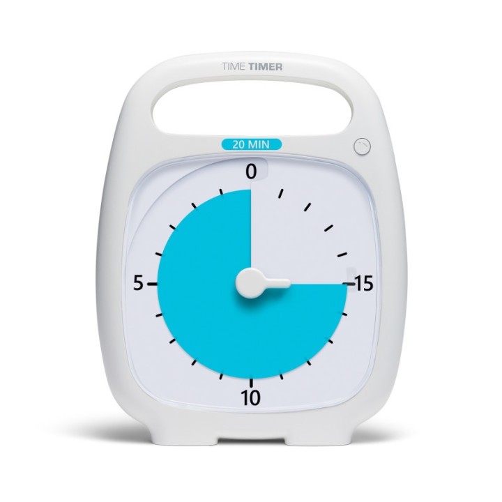 Time Timer® PLUS®, 20 Minute Timer, White