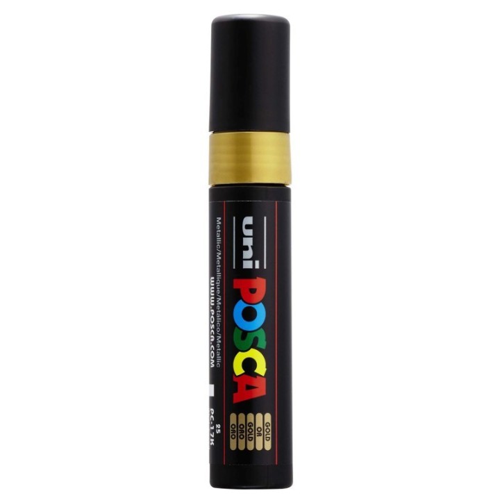 POSCA PC-17K Paint Marker, Extra Broad Tip (15 mm), Gold