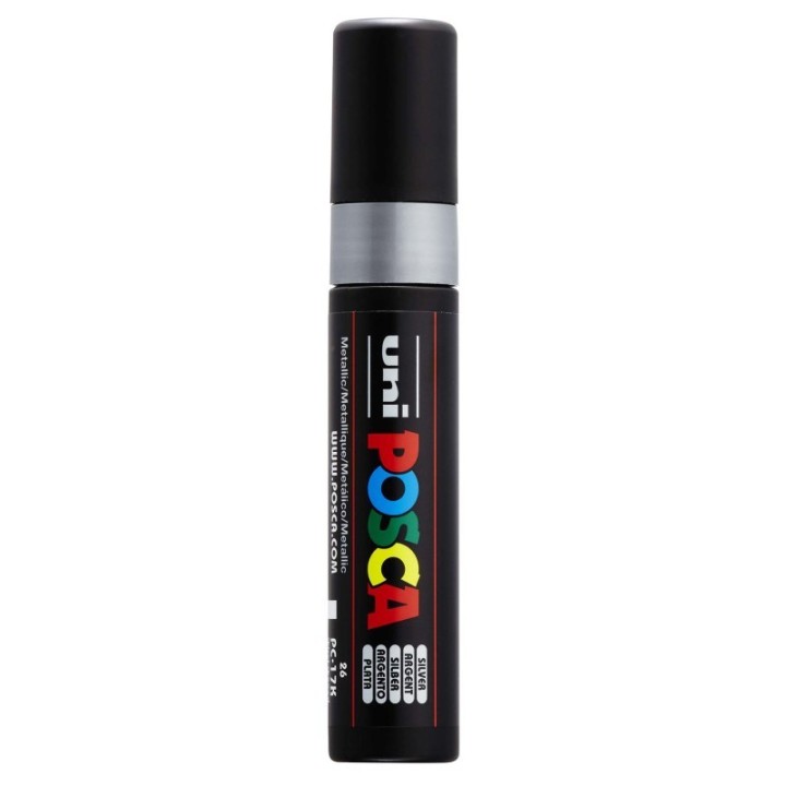 POSCA PC-17K Paint Marker, Extra Broad Tip (15 mm), Silver