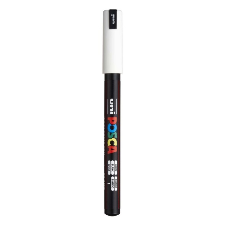 POSCA PC-1MR Paint Marker, Extra Fine Pin Tip (0.7 mm), White