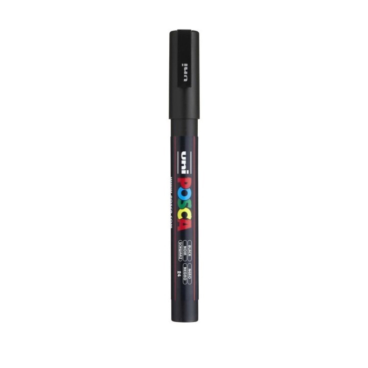 POSCA PC-3M Paint Marker, Fine Bullet Tip (0.9-1.3 mm), Black