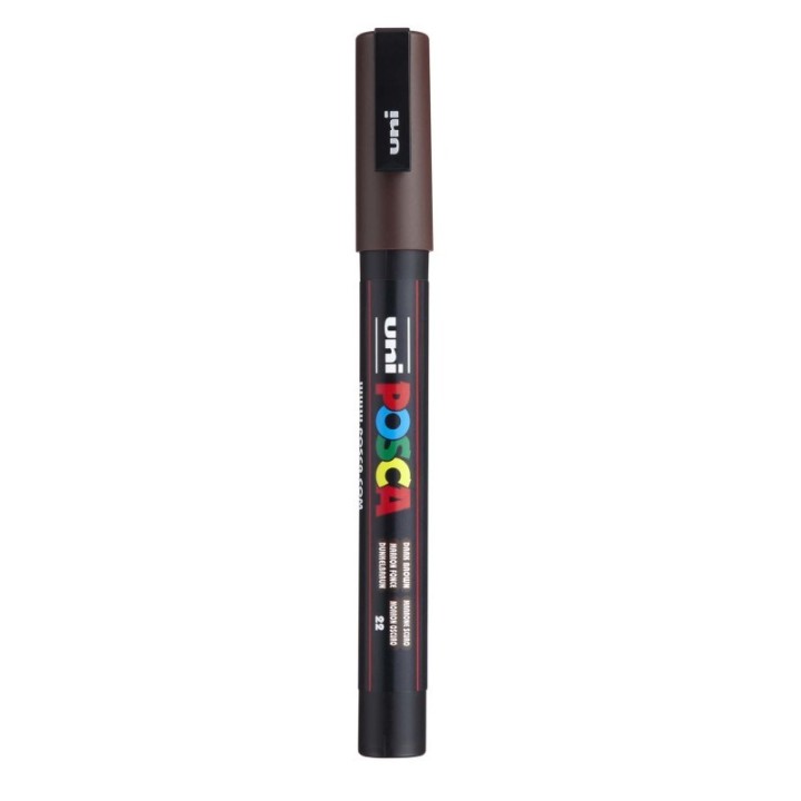 POSCA PC-3M Paint Marker, Fine Bullet Tip (0.9-1.3 mm), Dark Brown