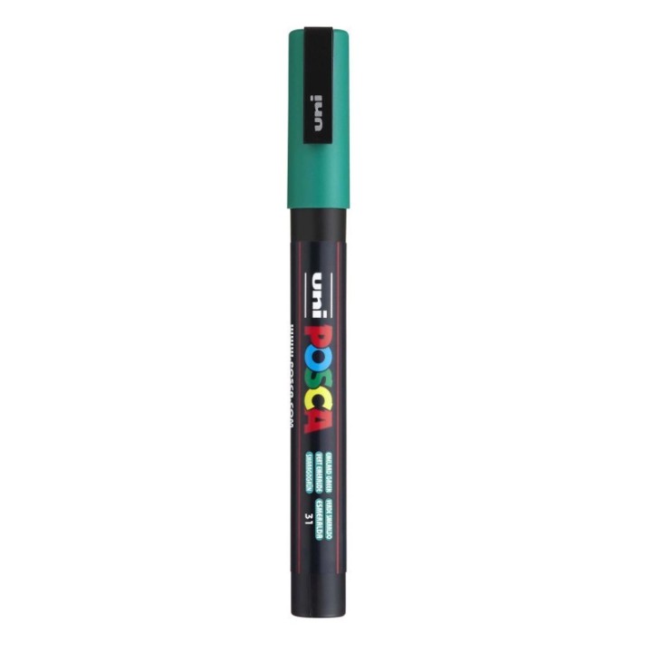 POSCA PC-3M Paint Marker, Fine Bullet Tip (0.9-1.3 mm), Emerald Green
