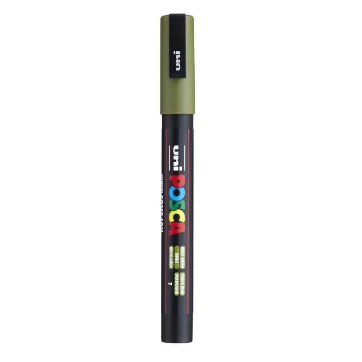 POSCA PC-3M Paint Marker, Fine Bullet Tip (0.9-1.3 mm), Khaki Green