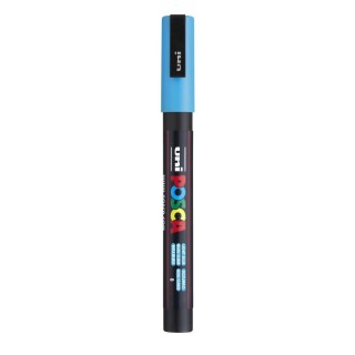 uni® uni® POSCA PC-3M Water-Based Paint Markers, Reversible Fine Tip (0.9-1.3mm), Light Blue