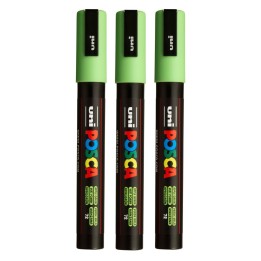 POSCA PC-5M Paint Markers, Medium Bullet Tip (1.8-2.5 mm), Apple Green, Pack of 3