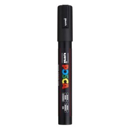 POSCA PC-5M Paint Markers, Medium Bullet Tip (1.8-2.5 mm), Black