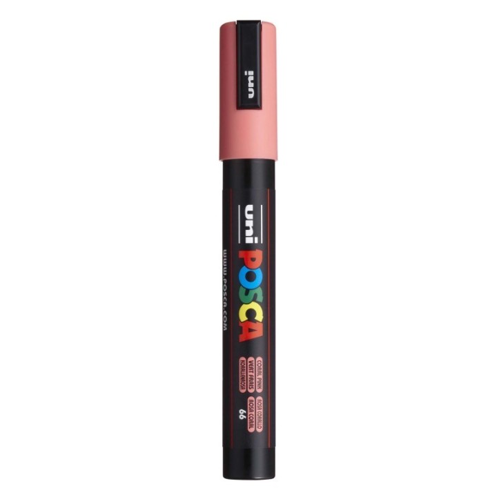 POSCA PC-5M Paint Markers, Medium Bullet Tip (1.8-2.5 mm), Coral Pink