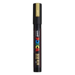 POSCA PC-5M Paint Markers, Medium Bullet Tip (1.8-2.5 mm), Gold
