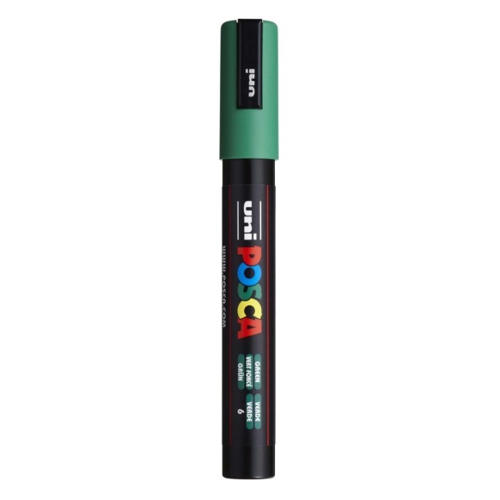 POSCA PC-5M Paint Markers, Medium Bullet Tip (1.8-2.5 mm), Green
