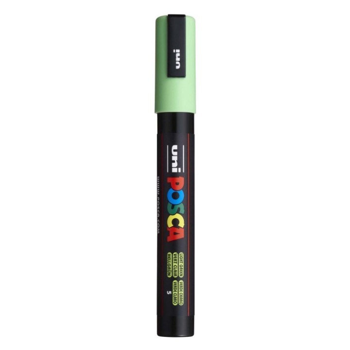 uni® uni® POSCA PC-5M Water-Based Paint Markers, Reversible Medium Tip (1.8-2.5mm), Light Green
