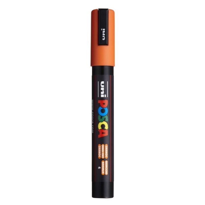 POSCA PC-5M Paint Markers, Medium Bullet Tip (1.8-2.5 mm), Orange