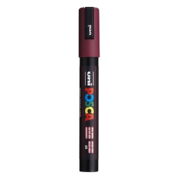 POSCA PC-5M Paint Markers, Medium Bullet Tip (1.8-2.5 mm), Red Wine