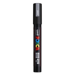 POSCA PC-5M Paint Markers, Medium Bullet Tip (1.8-2.5 mm), Silver
