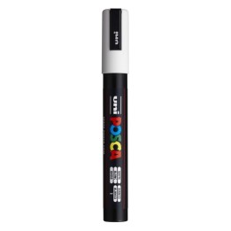 POSCA PC-5M Paint Markers, Medium Bullet Tip (1.8-2.5 mm), White