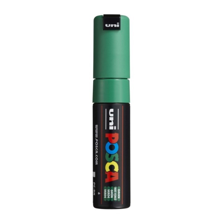 POSCA PC-8K Paint Markers, Broad Chisel Tip (8 mm), Green