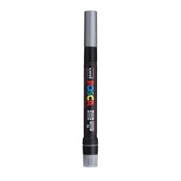 POSCA PCF-350 Paint Marker, Brush Tip (1-10 mm), Silver