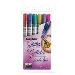 Marvy Uchida® DecoColor® Paint Markers, Glitter Colors, Set of 6