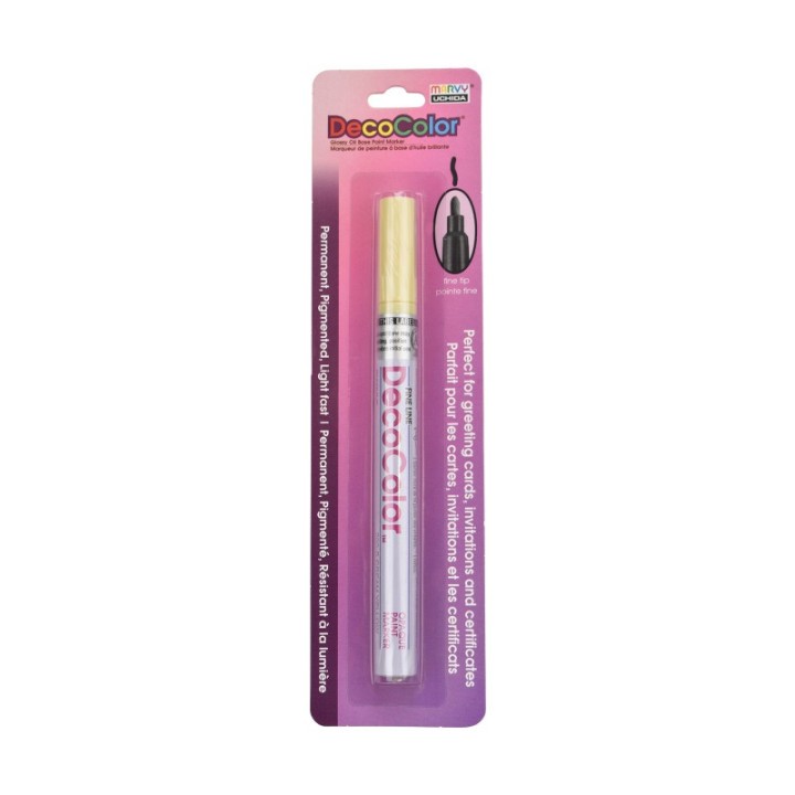 Marvy Uchida® DecoColor® Paint Marker, Fine Tip, 200-S, Cream Yellow #42