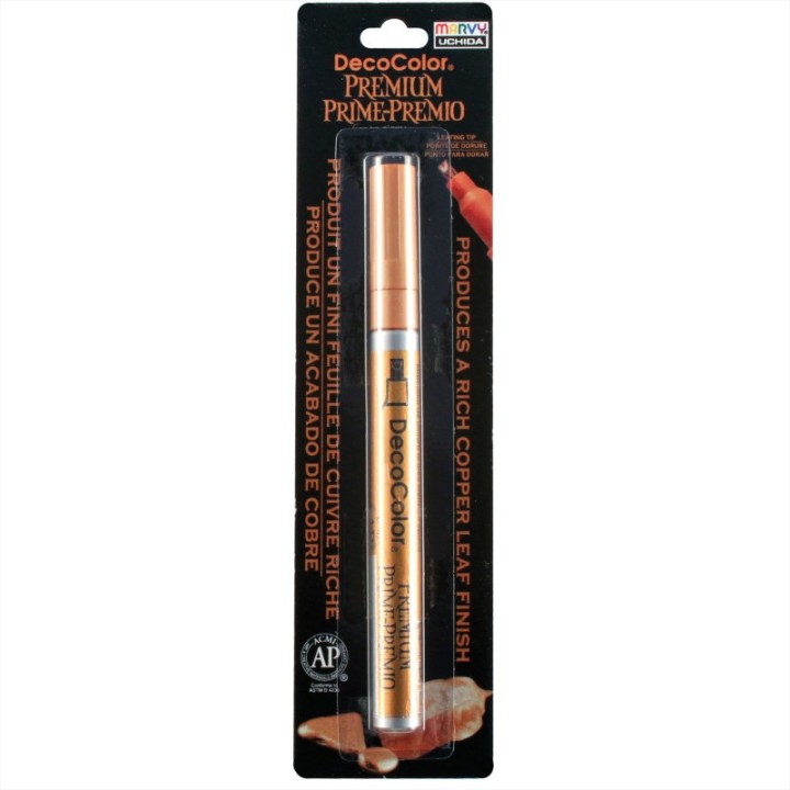 Marvy Uchida® DecoColor® Premium Paint Marker, 250-S, Leafing Tip, Copper