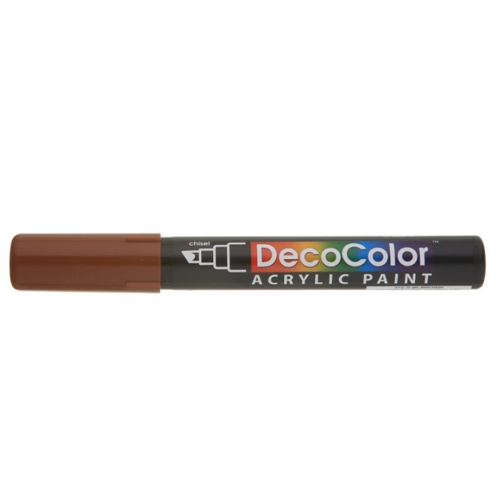 Marvy Uchida® DecoColor® Acrylic Paint Marker, 315-S, Chisel Tip, Brown #6