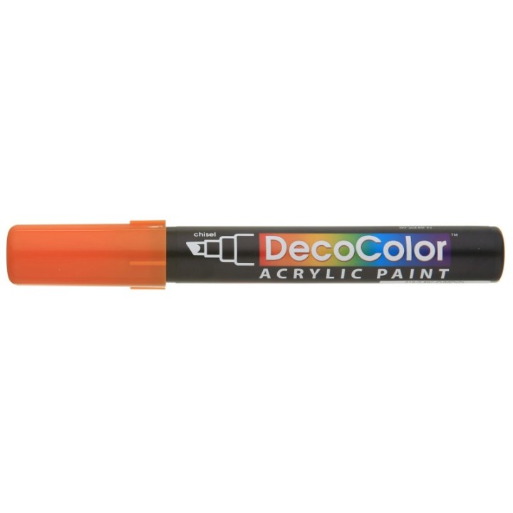 Marvy Uchida® DecoColor® Acrylic Paint Marker, 315-S, Chisel Tip, Pumpkin #87