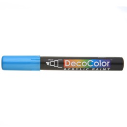 Marvy Uchida® DecoColor® Acrylic Paint Marker, 315-S, Chisel Tip, Metallic Blue