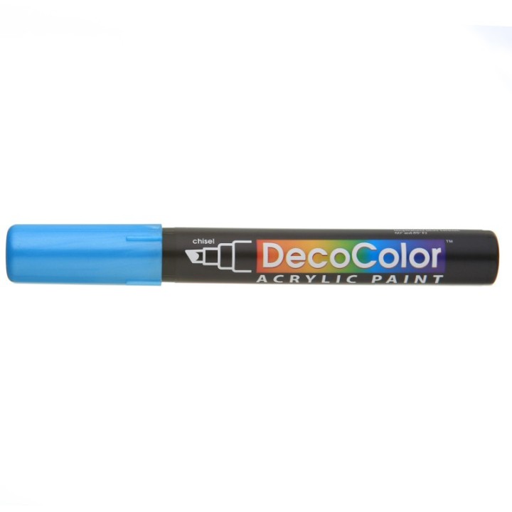 Marvy Uchida® DecoColor® Acrylic Paint Marker, 315-S, Chisel Tip, Metallic Blue