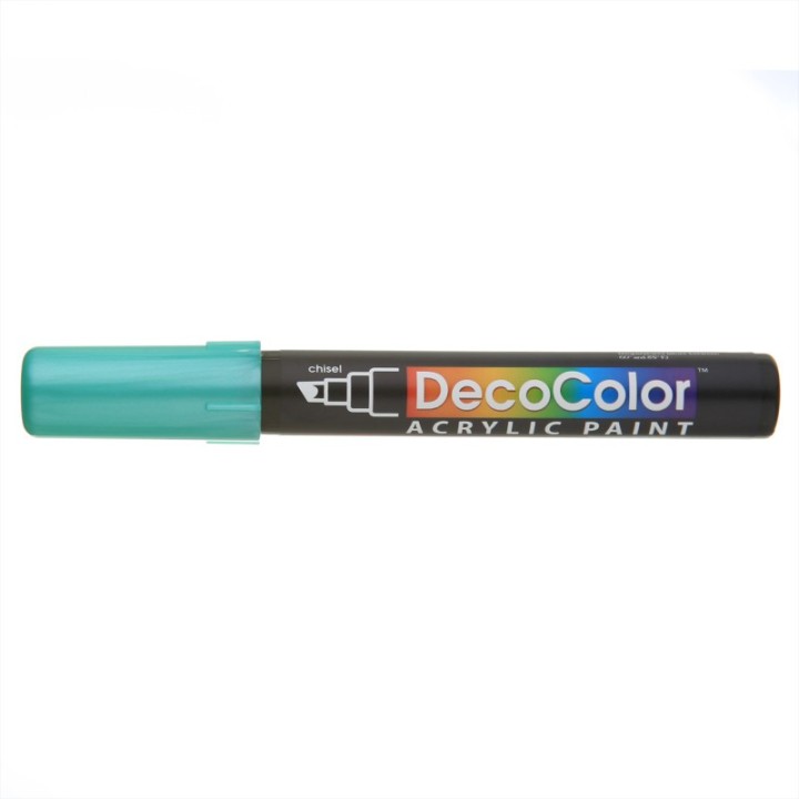Marvy Uchida® DecoColor® Acrylic Paint Marker, 315-S, Chisel Tip, Metallic Green