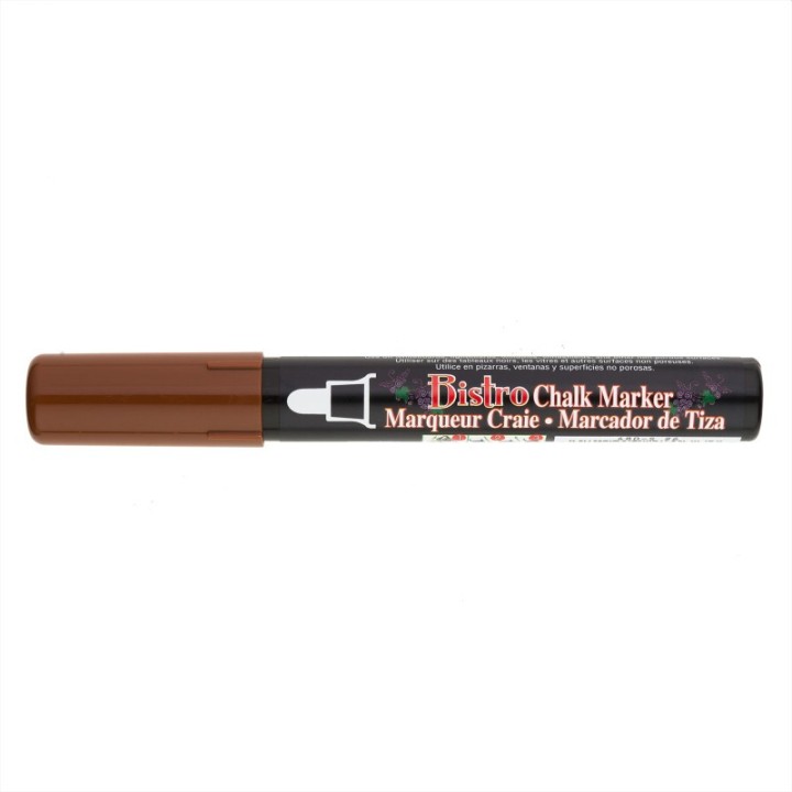 Marvy Uchida® Bistro Chalk Marker Broad Tip, 480-S, Brown