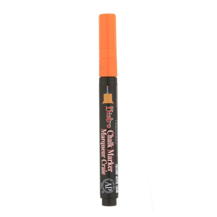 Marvy Uchida® Bistro Chalk Marker, Extra Fine, 485F-S, Fluorescent Orange