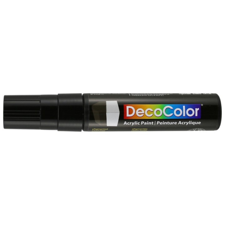 Marvy Uchida® DecoColor® Acrylic Paint Marker, 515-C, Wedge Tip, Black