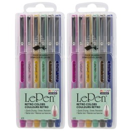 Marvy Uchida® LePen® Micro-Fine Point Pen, Retro, 6 Per Pack, 2 Packs