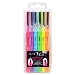 Marvy Uchida® LePen® Flex, 6 Neon Colors