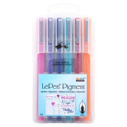 Marvy Uchida® LePen® Pigment Pens, Jewel Colors, Pack of 6