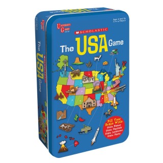 University Games The Scholastic USA Game Tin