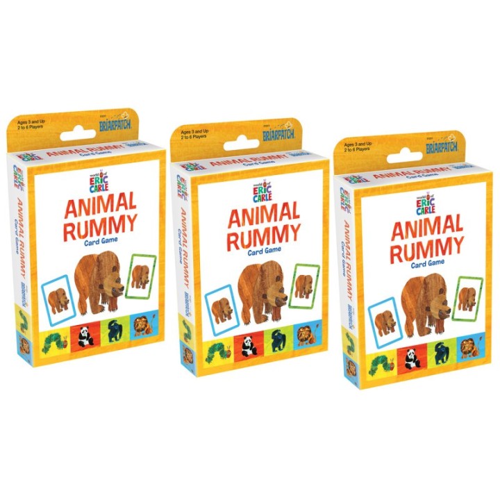 Briarpatch® The World of Eric Carle™ Animal Rummy Card Game, Pack of 3