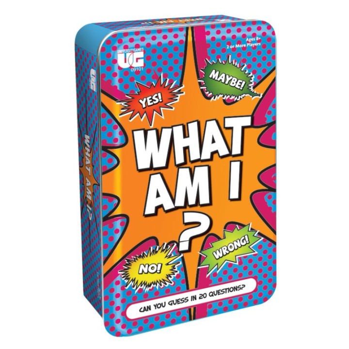 University Games What Am I? Card Game Tin