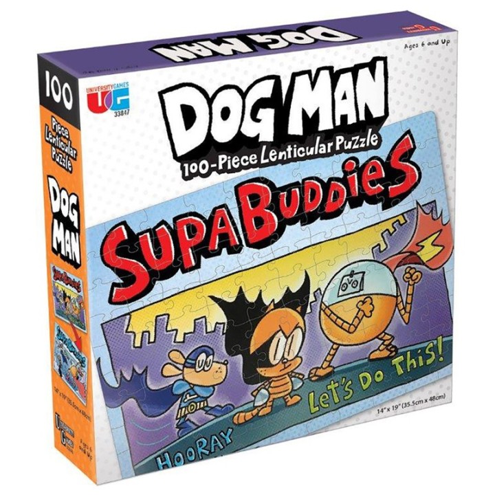 University Games Dog Man Supa Buddies Puzzle