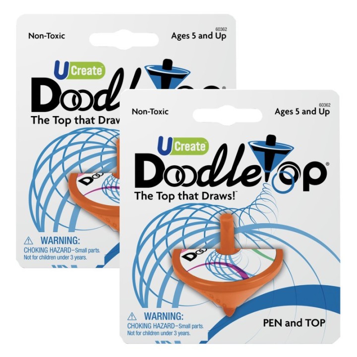 University Games Doodletop, Assorted Colors, Pack of 2