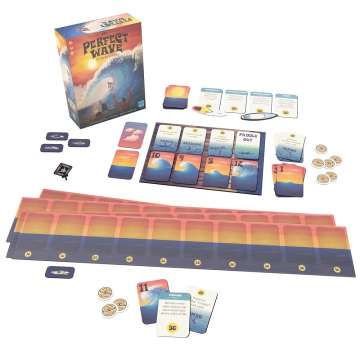 USAopoly The Perfect Wave™ Surfing Themed Light Strategy Card Game