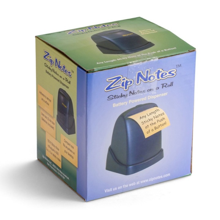 Zip Notes Zip Notes Battery-Operated Executive Dispenser, Blue