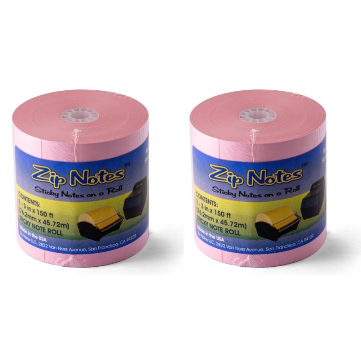 Zip Notes Zip Notes Refill Paper, Pink, Pack of 2
