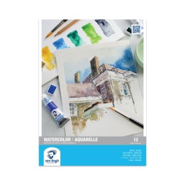 Van Gogh Watercolor Paper Pad, 140lbs, Cold Press, 11" x 15", 12 Sheets