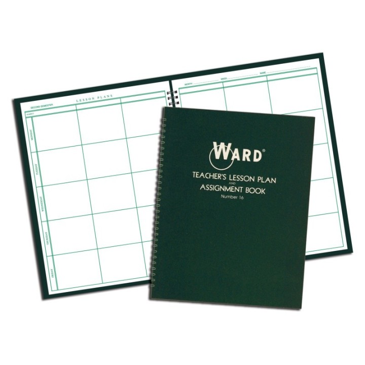WARD® Teacher Lesson Plan/Assignment Book, 6 Period, 44 Weeks