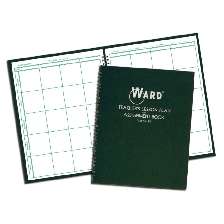 WARD® Teacher Lesson Plan/Assignment Book, 8 Period, 44 Weeks