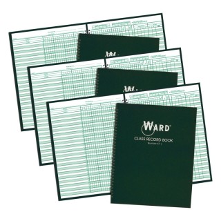 WARD® Class Record Book, 38 Name, 6-7 Week Periods, Pack of 3