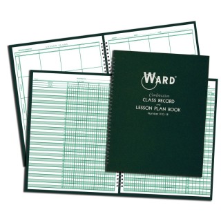 WARD® Combination 9-10 Week Class Record + 8 Period Lesson Plan Book