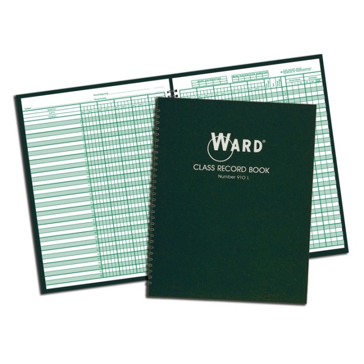 WARD® Class Record Book, 38 Name, 9-10 Week Periods
