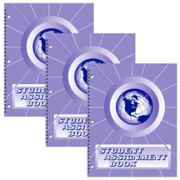 WARD® Student Assignment Book, Pack of 3
